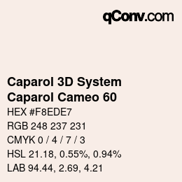 カラーコード: Caparol 3D System - Caparol Cameo 60 | qconv.com