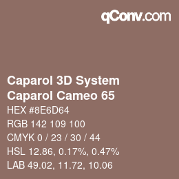 Farbcode: Caparol 3D System - Caparol Cameo 65 | qconv.com