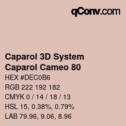 Farbcode: Caparol 3D System - Caparol Cameo 80 | qconv.com