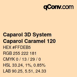 カラーコード: Caparol 3D System - Caparol Caramel 120 | qconv.com