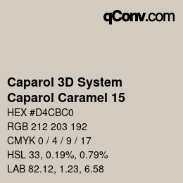 Farbcode: Caparol 3D System - Caparol Caramel 15 | qconv.com