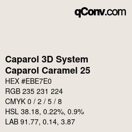 カラーコード: Caparol 3D System - Caparol Caramel 25 | qconv.com