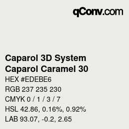 カラーコード: Caparol 3D System - Caparol Caramel 30 | qconv.com