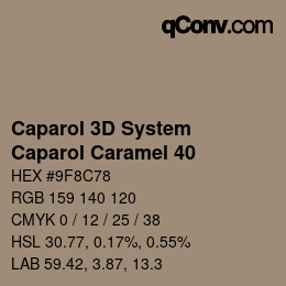 カラーコード: Caparol 3D System - Caparol Caramel 40 | qconv.com