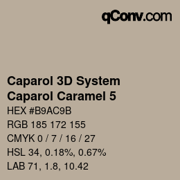 Color code: Caparol 3D System - Caparol Caramel 5 | qconv.com