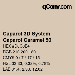カラーコード: Caparol 3D System - Caparol Caramel 50 | qconv.com