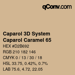 カラーコード: Caparol 3D System - Caparol Caramel 65 | qconv.com
