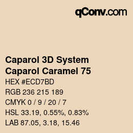 颜色代码: Caparol 3D System - Caparol Caramel 75 | qconv.com