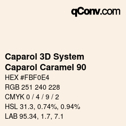 Farbcode: Caparol 3D System - Caparol Caramel 90 | qconv.com