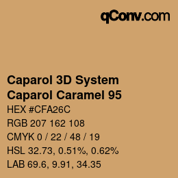 Color code: Caparol 3D System - Caparol Caramel 95 | qconv.com