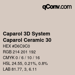 Farbcode: Caparol 3D System - Caparol Ceramic 30 | qconv.com