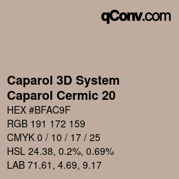 Color code: Caparol 3D System - Caparol Cermic 20 | qconv.com