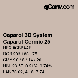 Color code: Caparol 3D System - Caparol Cermic 25 | qconv.com