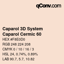 Color code: Caparol 3D System - Caparol Cermic 60 | qconv.com