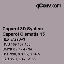 Color code: Caparol 3D System - Caparol Clematis 15 | qconv.com