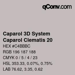 Farbcode: Caparol 3D System - Caparol Clematis 20 | qconv.com