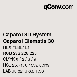 カラーコード: Caparol 3D System - Caparol Clematis 30 | qconv.com