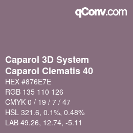 Farbcode: Caparol 3D System - Caparol Clematis 40 | qconv.com
