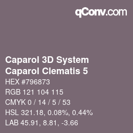Color code: Caparol 3D System - Caparol Clematis 5 | qconv.com