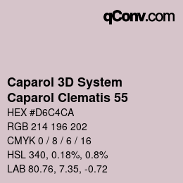 カラーコード: Caparol 3D System - Caparol Clematis 55 | qconv.com