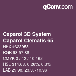 カラーコード: Caparol 3D System - Caparol Clematis 65 | qconv.com