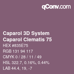 カラーコード: Caparol 3D System - Caparol Clematis 75 | qconv.com
