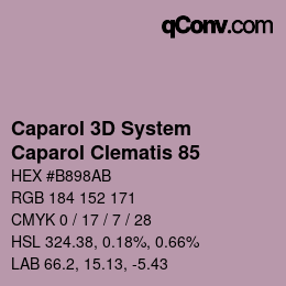 Color code: Caparol 3D System - Caparol Clematis 85 | qconv.com