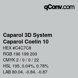 Farbcode: Caparol 3D System - Caparol Coelin 10 | qconv.com