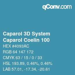 Color code: Caparol 3D System - Caparol Coelin 100 | qconv.com