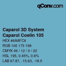カラーコード: Caparol 3D System - Caparol Coelin 105 | qconv.com