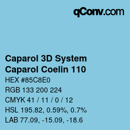 Farbcode: Caparol 3D System - Caparol Coelin 110 | qconv.com