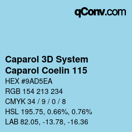 Color code: Caparol 3D System - Caparol Coelin 115 | qconv.com