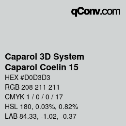 Farbcode: Caparol 3D System - Caparol Coelin 15 | qconv.com
