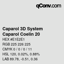Farbcode: Caparol 3D System - Caparol Coelin 20 | qconv.com
