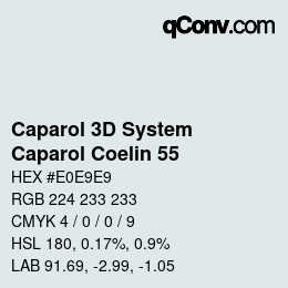 Farbcode: Caparol 3D System - Caparol Coelin 55 | qconv.com