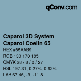 Color code: Caparol 3D System - Caparol Coelin 65 | qconv.com