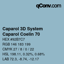 Farbcode: Caparol 3D System - Caparol Coelin 70 | qconv.com