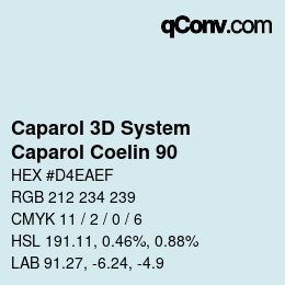 Farbcode: Caparol 3D System - Caparol Coelin 90 | qconv.com