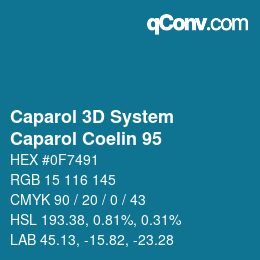 Code couleur: Caparol 3D System - Caparol Coelin 95 | qconv.com