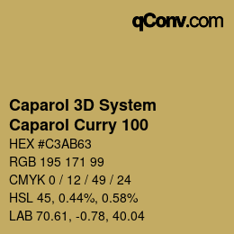 Farbcode: Caparol 3D System - Caparol Curry 100 | qconv.com
