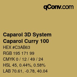 Color code: Caparol 3D System - Caparol Curry 100 | qconv.com