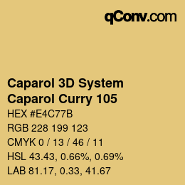 Farbcode: Caparol 3D System - Caparol Curry 105 | qconv.com