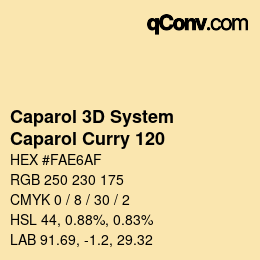 Farbcode: Caparol 3D System - Caparol Curry 120 | qconv.com