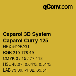 Color code: Caparol 3D System - Caparol Curry 125 | qconv.com