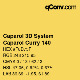Farbcode: Caparol 3D System - Caparol Curry 140 | qconv.com