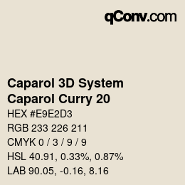 Farbcode: Caparol 3D System - Caparol Curry 20 | qconv.com