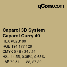Color code: Caparol 3D System - Caparol Curry 40 | qconv.com