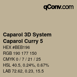 Color code: Caparol 3D System - Caparol Curry 5 | qconv.com