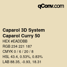 カラーコード: Caparol 3D System - Caparol Curry 50 | qconv.com