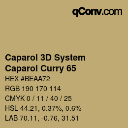 カラーコード: Caparol 3D System - Caparol Curry 65 | qconv.com